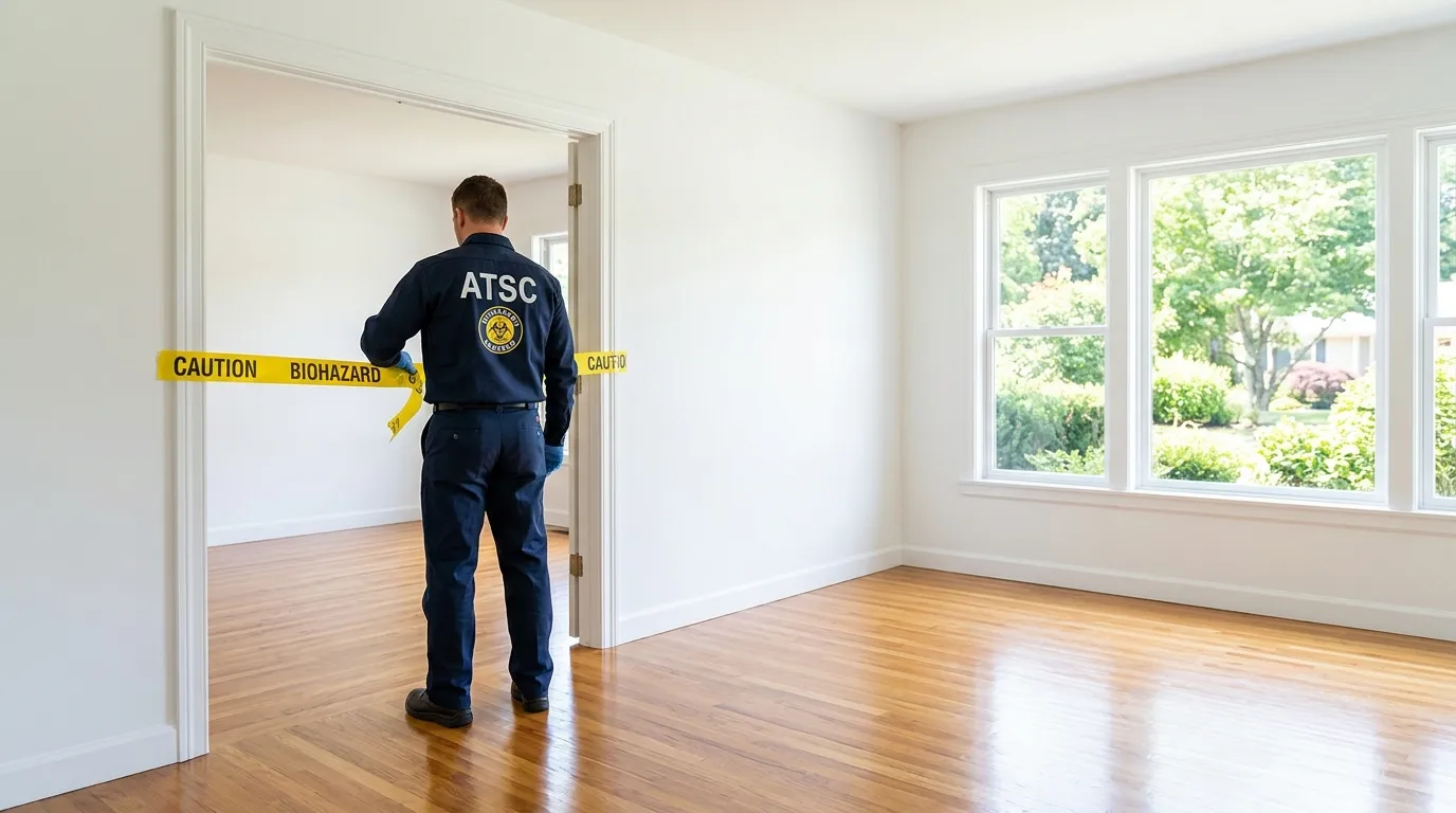 Certified biohazard cleanup crew performing Trauma Scene Cleanup in Mount Clemens